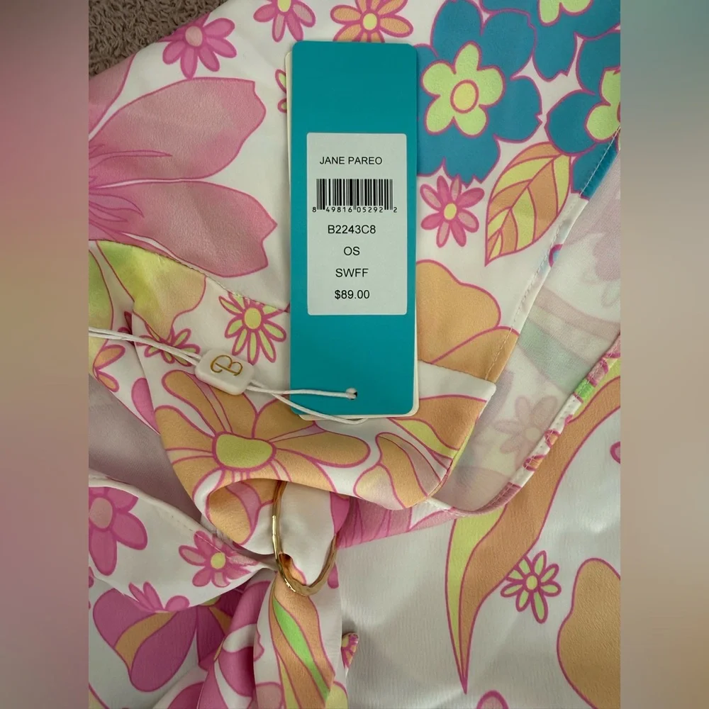 Beach Bunny - Keoni Full Bottom / Jane Pareo Skirt Wrap - PINK FLORAL